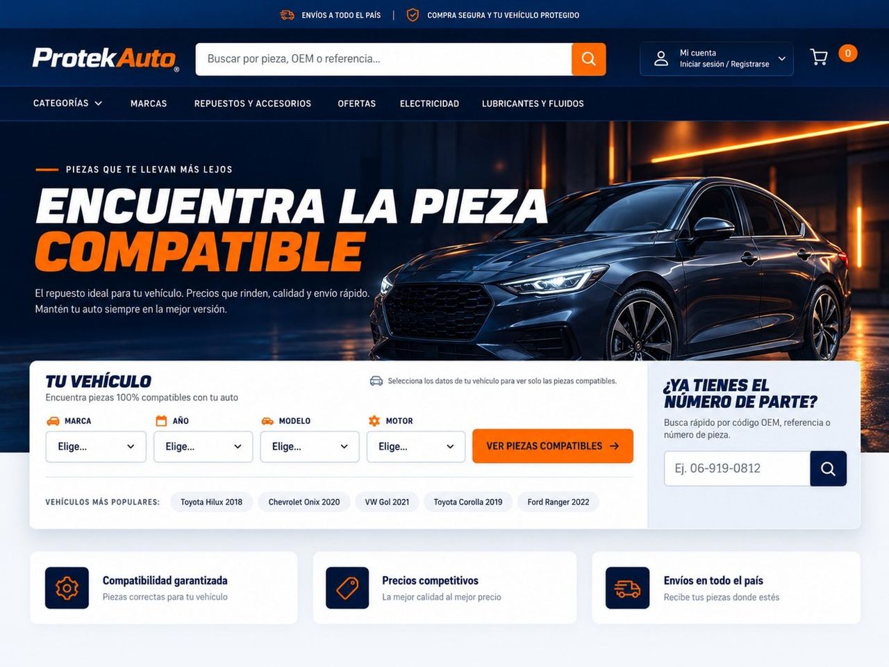 ProtekAuto auto parts online store